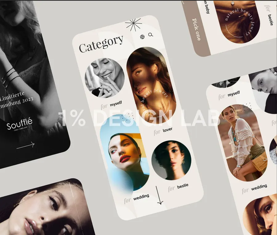 Soufflé jewellery e-commerce
